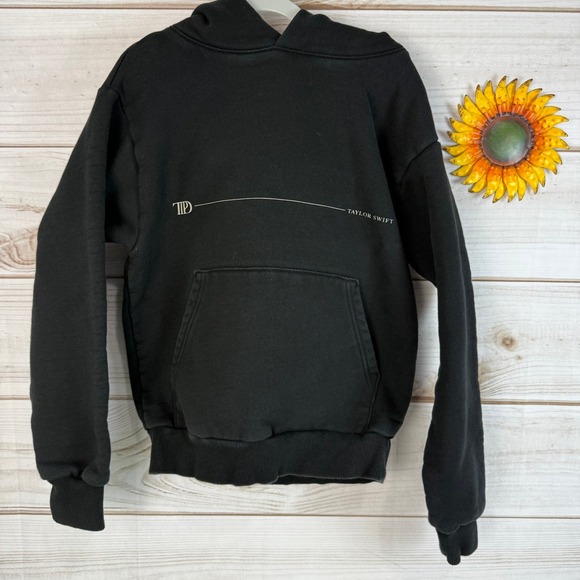 The Tortured Poets Department Taylor Swift Black Hoodie XS - Picture 1 of 5